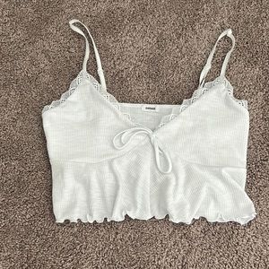 White crop top